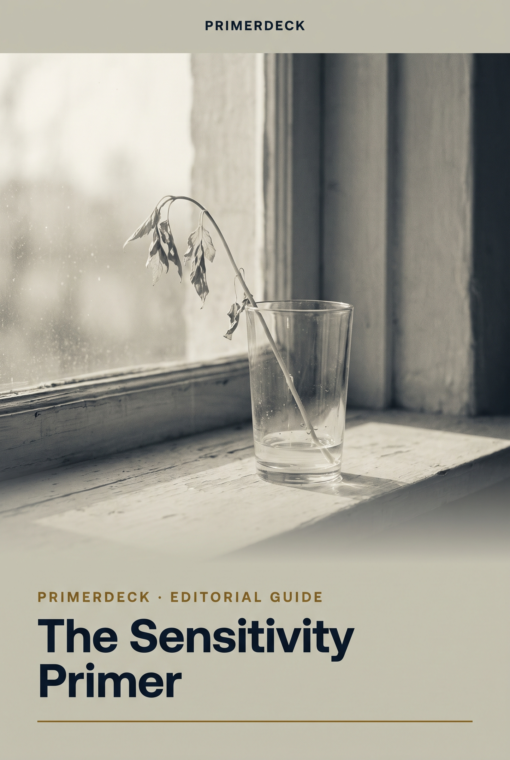 PrimerDeck cover — The Sensitivity Primer