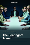 PrimerDeck cover: The Scapegoat Primer: family turns to look at a man seated at the head of the table